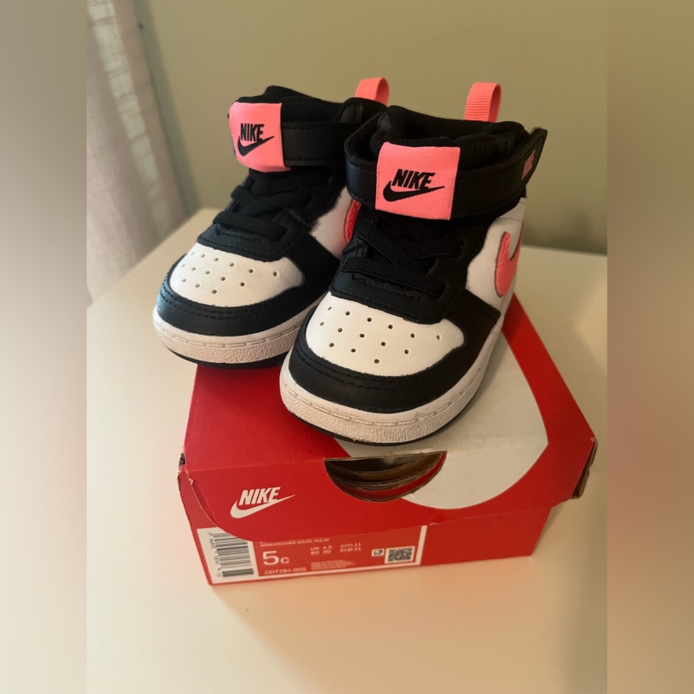 Nike court borough mid 2 toddler shoes